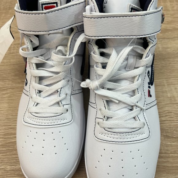 FILA Mid Top Stitch Men's Shoes Size 10.5 White FM01159-125 New - Picture 2 of 7